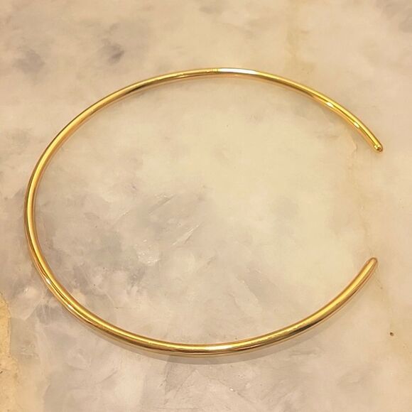 NEW Gorjana Emma Collar Necklace Choker 18k Gold Coquette Sexy Minimalist Edgy - Picture 3 of 7